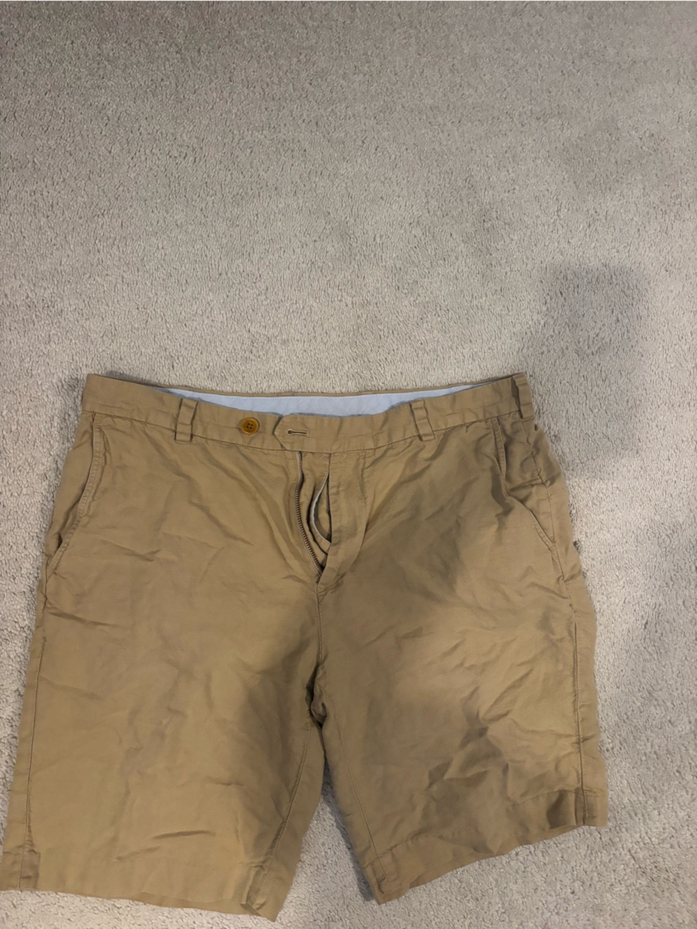 Brooks Brothers Khaki Tan Hybrid Shorts